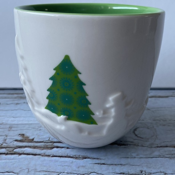 STARBUCKS 3D CHRISTMAS TREE SNOWMAN CUP/MUG - Picture 3 of 5